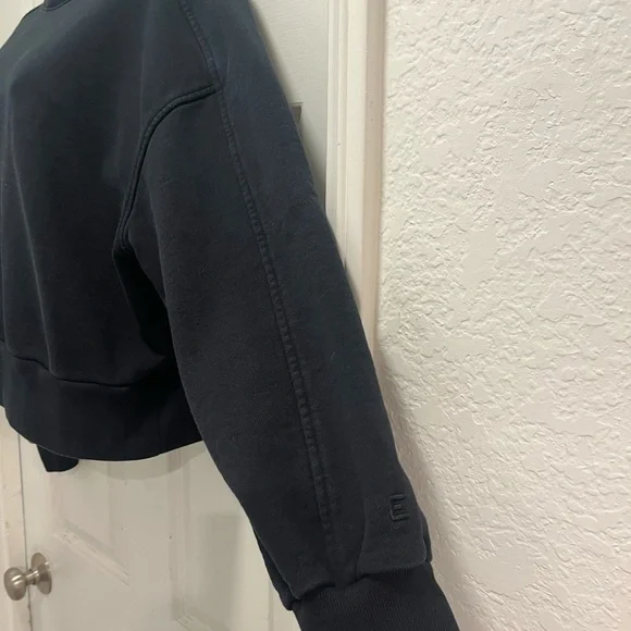 Everlane The Laid-Back Sweatshirt Black Organic cotton - Large - EUC - Picture 8 of 13